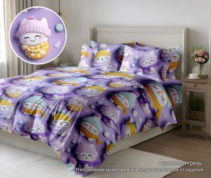 КПБ Полисатин "Pandora" 5D диз. № (HL 18) Пушистые грезы