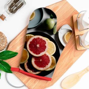 Рукавица 26*18 стеганная "Цитрусовая симфония"