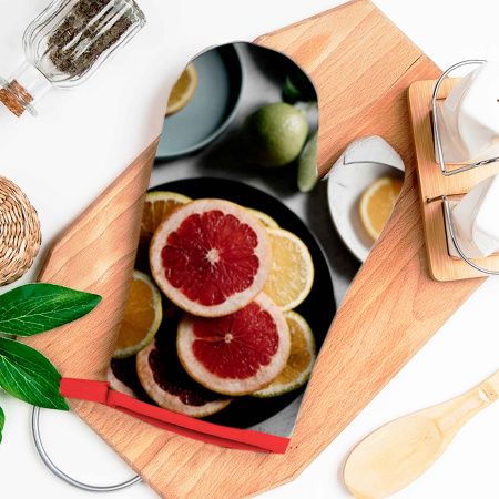 Рукавица 26*18 стеганная "Цитрусовая симфония"