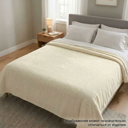 Плед  флис диз. 451 бежевый